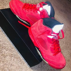 Jordan 5 Red Suede